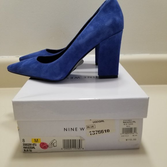 New Nine West Cobal Blue Pumps - Picture 7 of 8